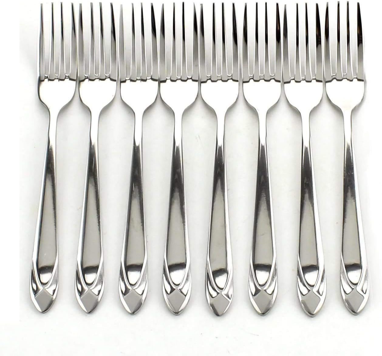 Set of 8 Stainless Steel Dinner Forks Heavy Duty Flatware Forks Set